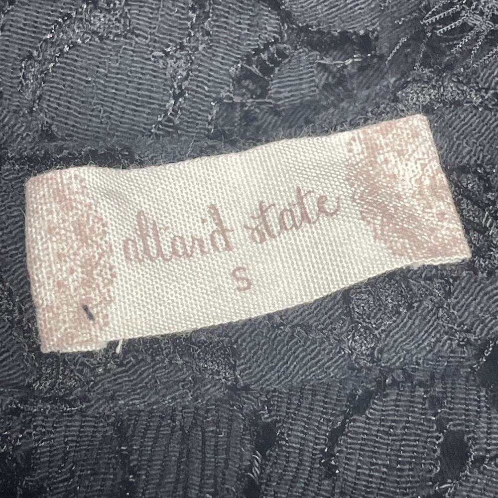 Altar'd State Jaenie Dress SM Sleeveless Mock-Neck Black Floral Lace Embroidered - Picture 7 of 13